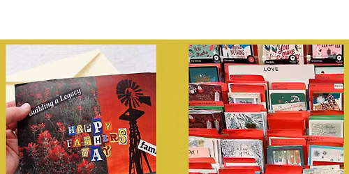Upcycle Greeting Cards Art Class