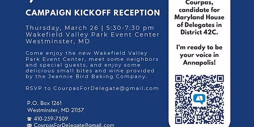 Courpas for Delegate Campaign Kickoff