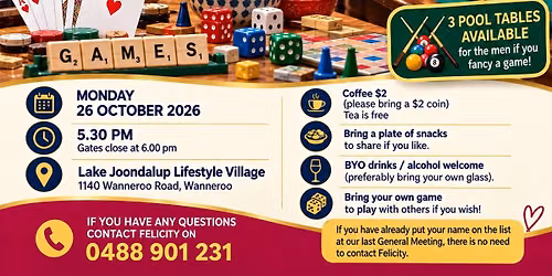 Felicitys Games Night