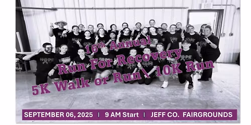 16th Annual Run for Recovery