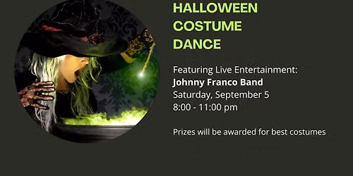 Halloween Costume Dance Featuring the Johnny Franco Band