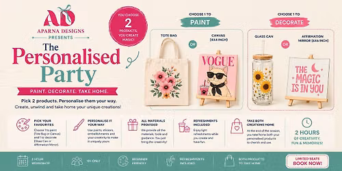 The Personalised Party: Decorate & Take them Home