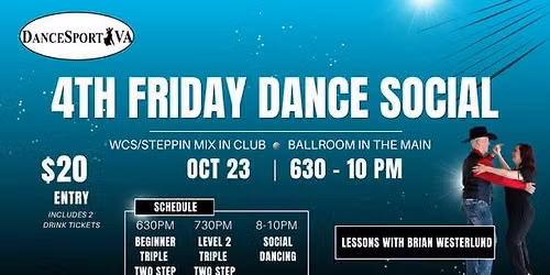 4th Friday Ballroom & WCS\/Steppin' Social