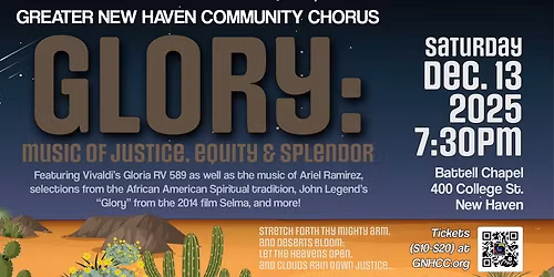 GLORY: music of justice, equity and splendor