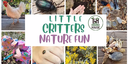 Little Critters Nature Fun - Wednesdays 10th June - 1st July 9.30am