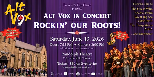 Alt Vox in Concert - Rockin' Our Roots!