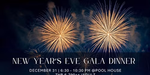 New Years's Eve Gala Dinner