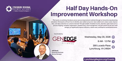 Half Day Hands-On Improvement Workshop with GENEDGE