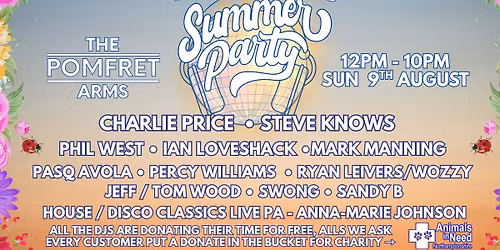 The Pomfret Arms World Famous Summer Party