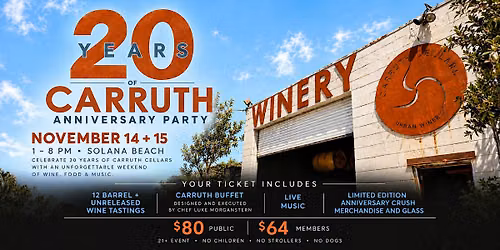 Carruth Cellars 20th Anniversary Party
