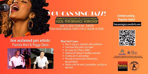 You Can Sing Jazz! Vocal Performance Workshop
