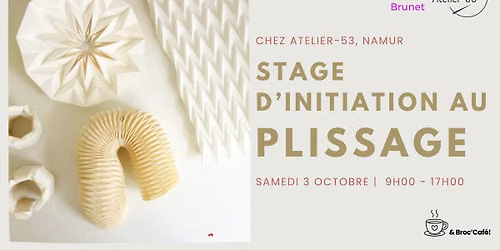 Atelier | Stage d'initiation au plissage