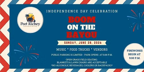 Boom on the Bayou - Independence Day Celebration