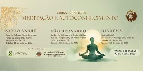 CURSO GRATUITO DE MEDITA\u00c7\u00c3O E AUTOCONHECIMENTO NO GRANDE ABCD