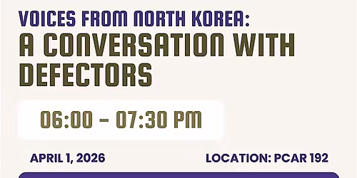 Voices from North Korea: A Conversation with Defectors