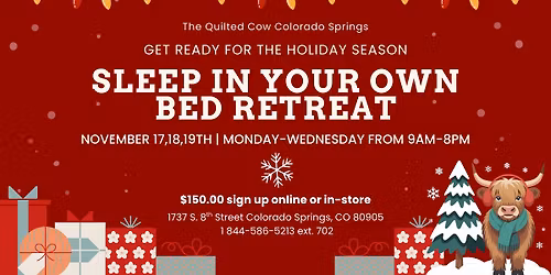 Sleep In Your Own Bed Retreat - November \u2744\ufe0f\u2603\ufe0f\ud83c\udf84