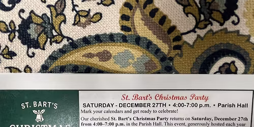 St. Bart\u2019s Christmas Party