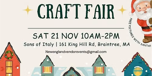 Braintree Holiday Craft and Vendor Fair