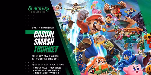 Super SMASH Bros Night - Prizes for Winners!