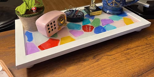 Resin Sea Glass Tray Workshop