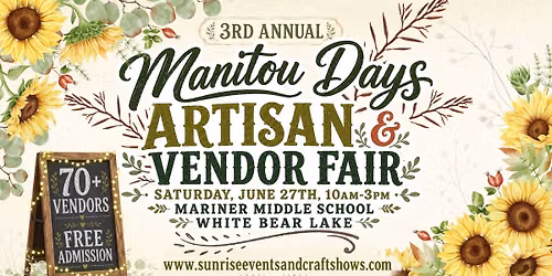Manitou Days Artisan & Vendor Fair - 3rd Annual