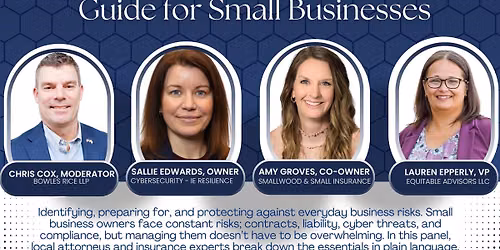 2026 Growth Matters: Business Development Seminars - Managing Risk Without Losing Sleep: A Practical