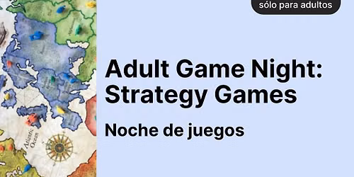 Adult Game Night: Strategy Games