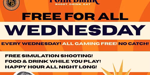 Free Shooting Wednesdays @ Point Blank Newcastle