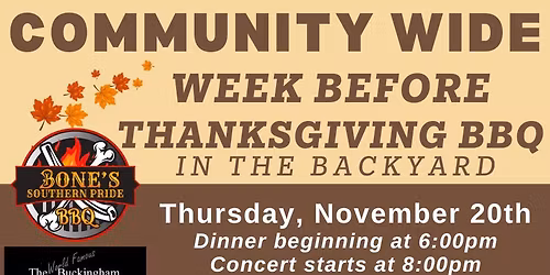 COMMUNITY WIDE FALL BAR-B-QUE