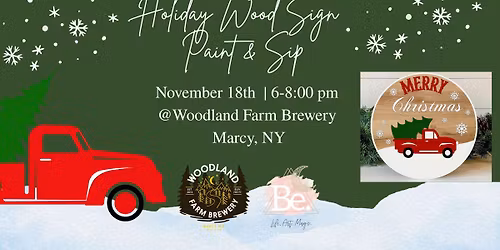 Holiday Wood Sign Paint & Sip