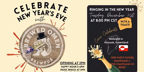 New Year's Eve at Brewed Omen