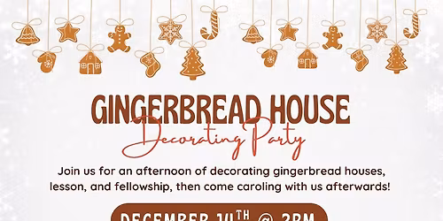Gingerbread house decorating