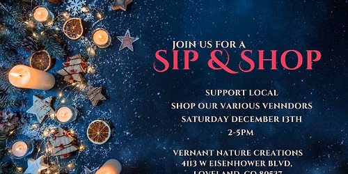 Sip & Shop at Verdant Nature Creations