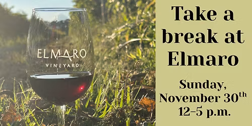 Take a break at Elmaro, $1 off glasses of wine