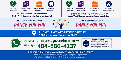 InterculturalFest Community Engagement Health Series| Feria De Salud Rome, GA 