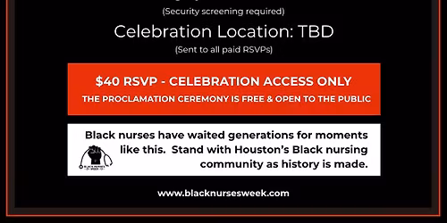 Black Nurses Week\u00ae Proclamation: City of Houston