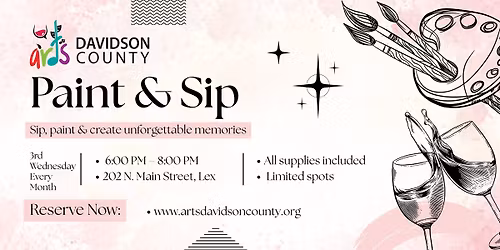 \ud83c\udfa8 January Paint N Sip with Stephanie Briles