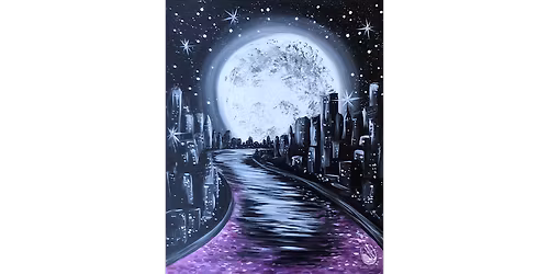 Starlit Skies Above a Sleeping City - Paint and Sip in Houston | Classpop!\u2122
