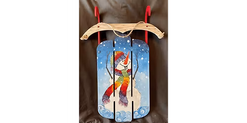 Snowman Sled Build and Paint - Paint and Sip in Norfolk | Classpop!\u2122