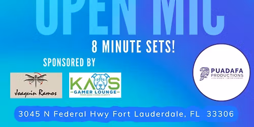 Kelly Brothers Cash Prize Open Mic!