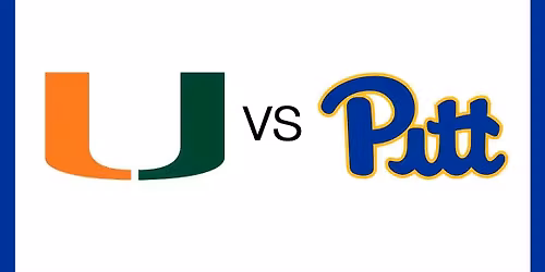 Miami Hurricanes at Pittsburgh Panthers Football