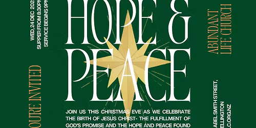 Christmas eve at Abundant Life Church Wellington Central