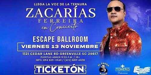 ZACARIAS FERREIRA EN GREENVILLE
