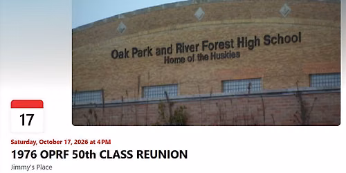 1976 OAK PARK-RIVER FOREST 50th CLASS REUNION