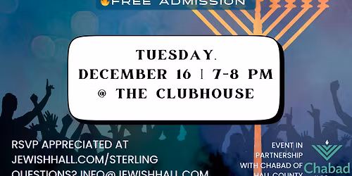 Sterling on the Lake Chanukah Celebration