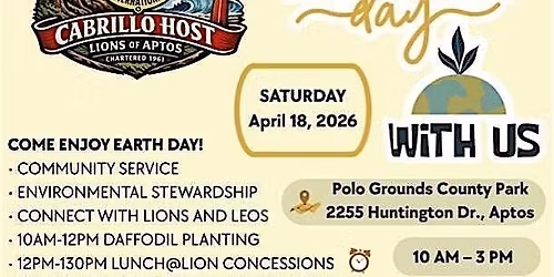 Beach Cleanup and Flower Planting with Cabrillo Lions