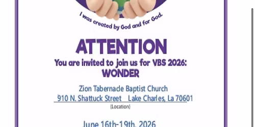 Wonder VBS 2026