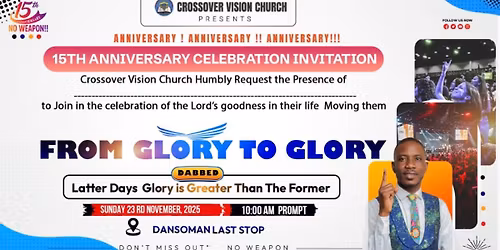 15TH ANNIVERSARY CELEBRATION INVITATION