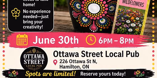 Hamilton-Terracotta Planter Pot Dot-Painting Workshop