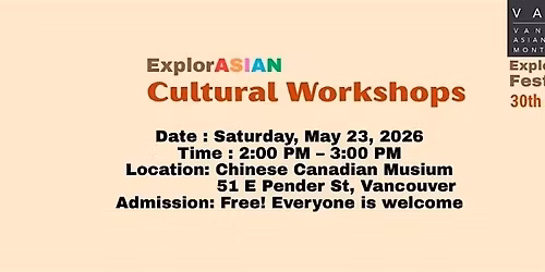 ExplorAsian Cultural Workshops  - Story Telling